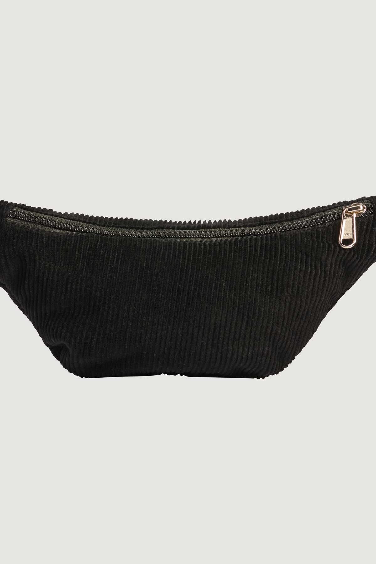 black Corduroy Bum Bag