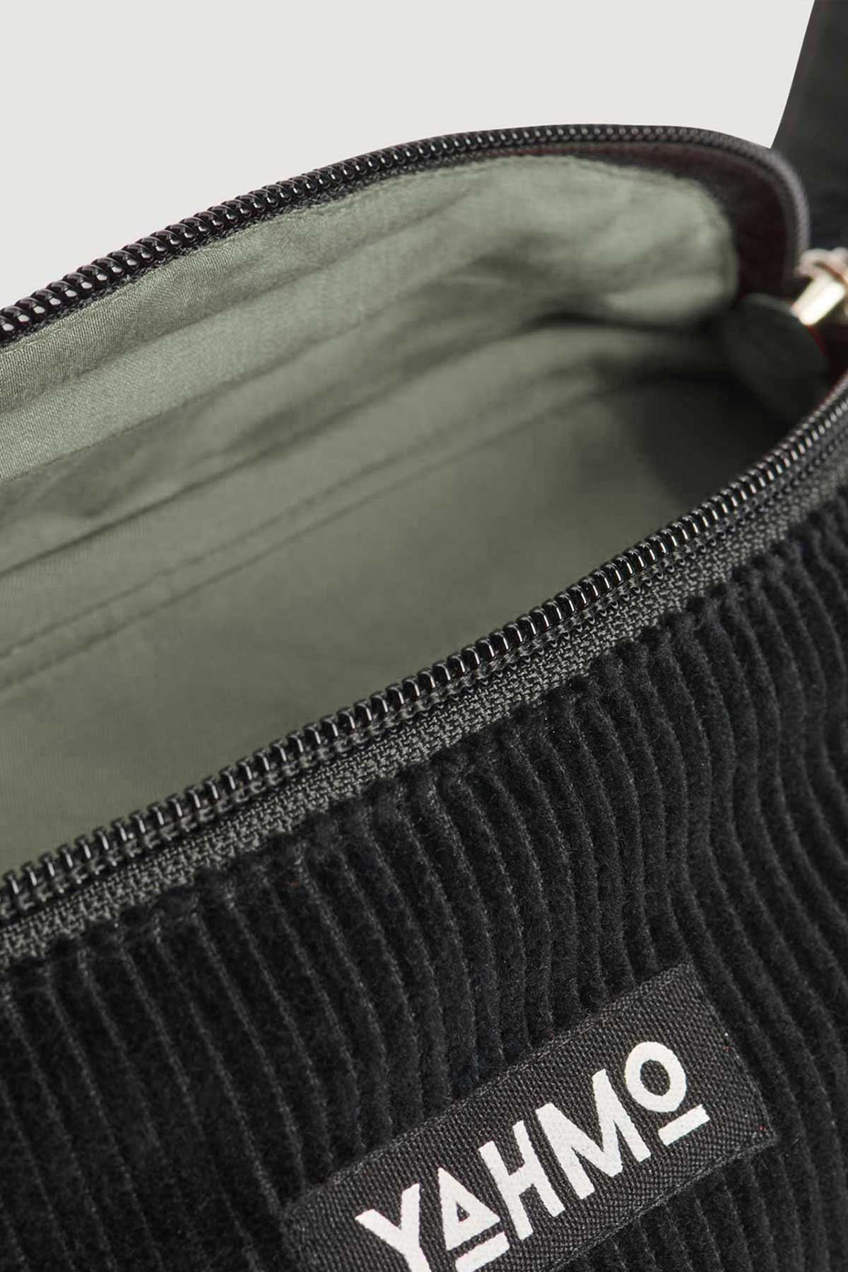 black Corduroy Bum Bag