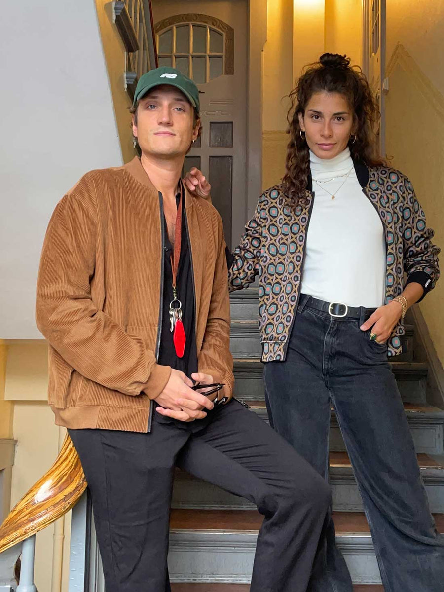 Oskar Reversible Bomber Jacket Paisley/Caramel