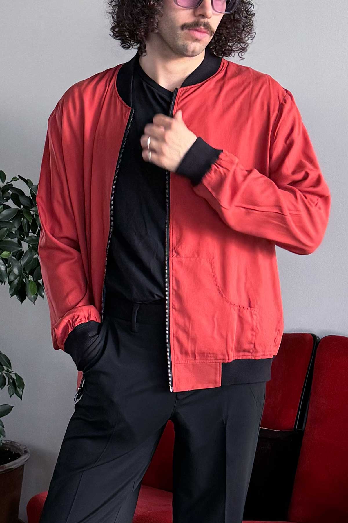 1921/mineral red Reversible Bomber