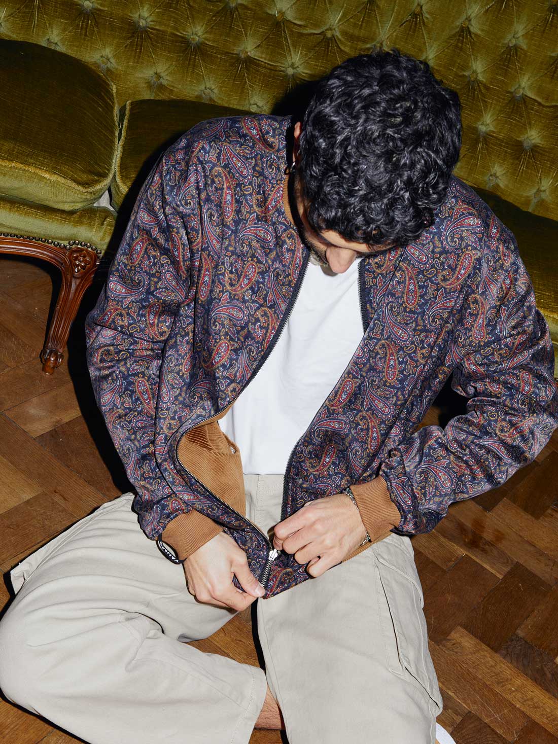 Oskar Wendejacke Paisley/Caramel