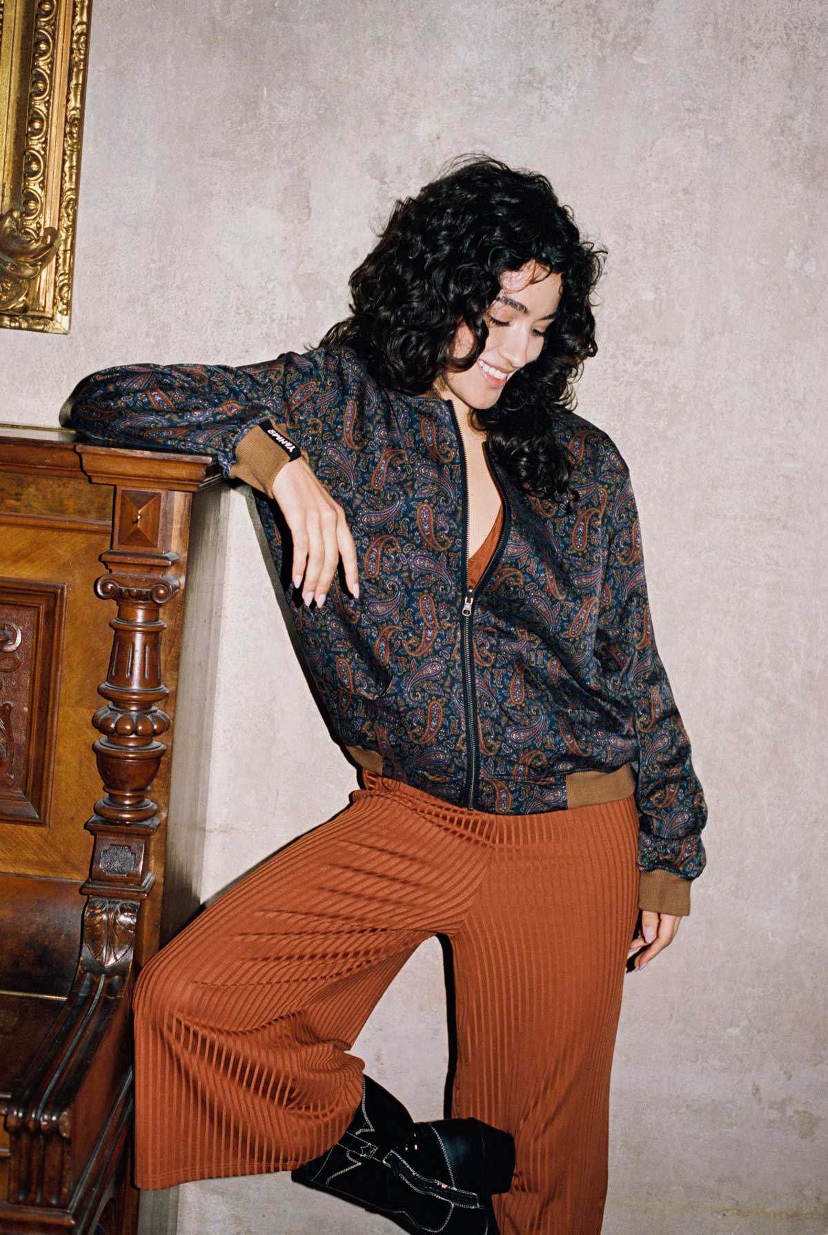 Elsa Wendejacke Paisley/Caramel