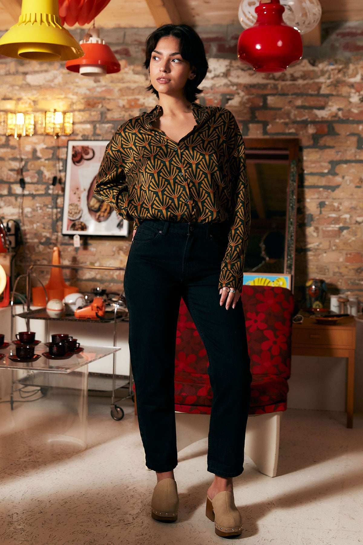 Mona Hemd Artdeco