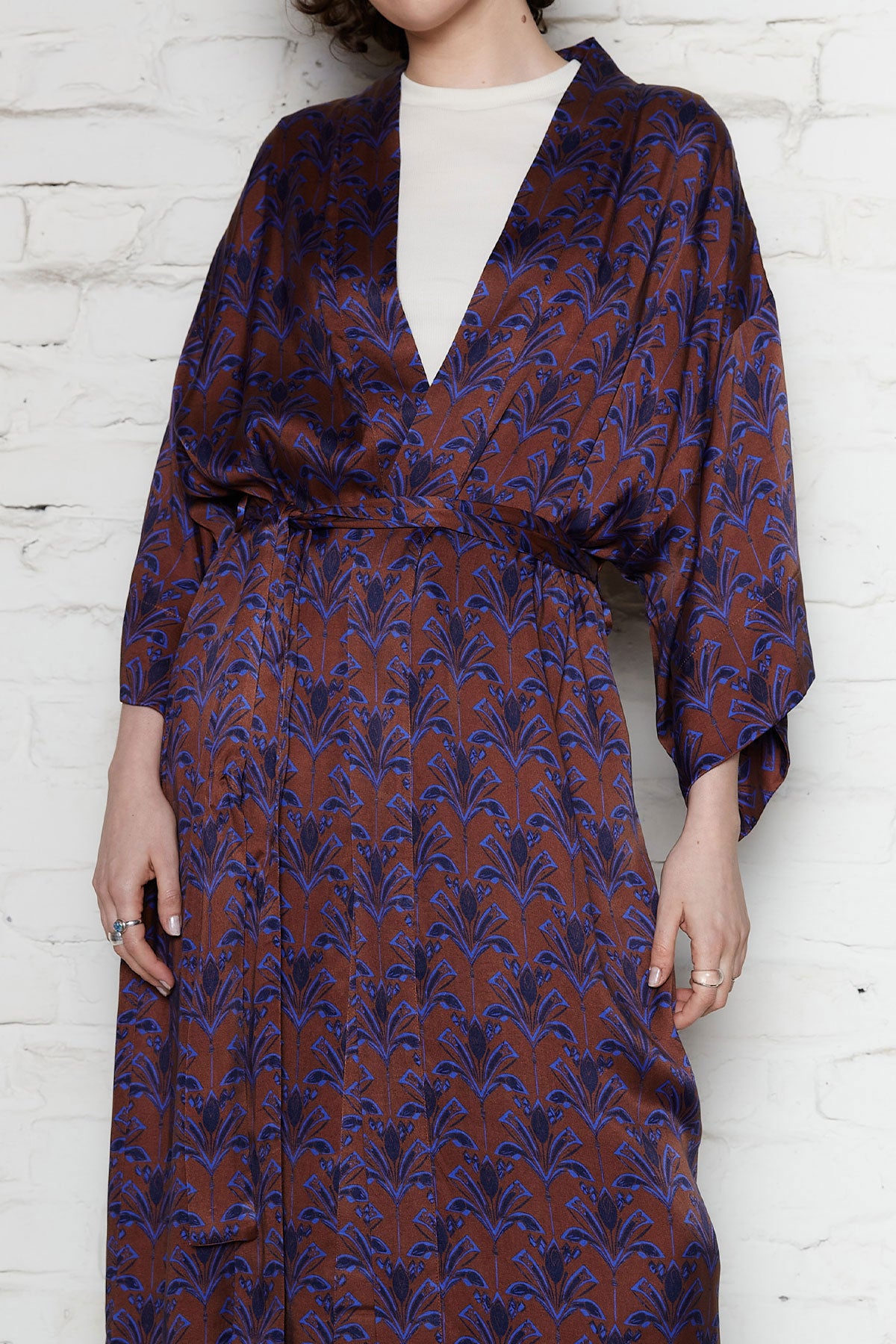 moka Better-Than-Silk Kimono