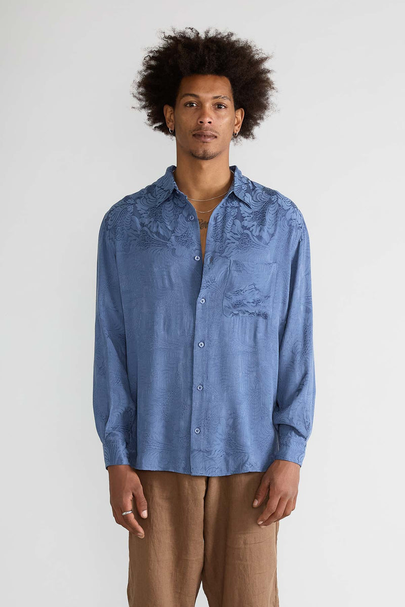 Hans Hemd Zen Indigo