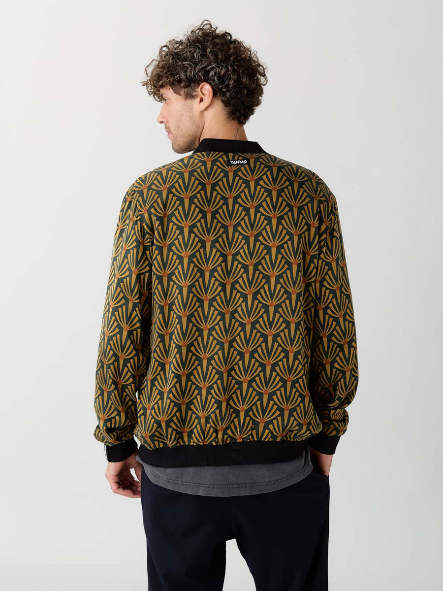 Laslo Reversible Bomber Jacket Artdeco/Black