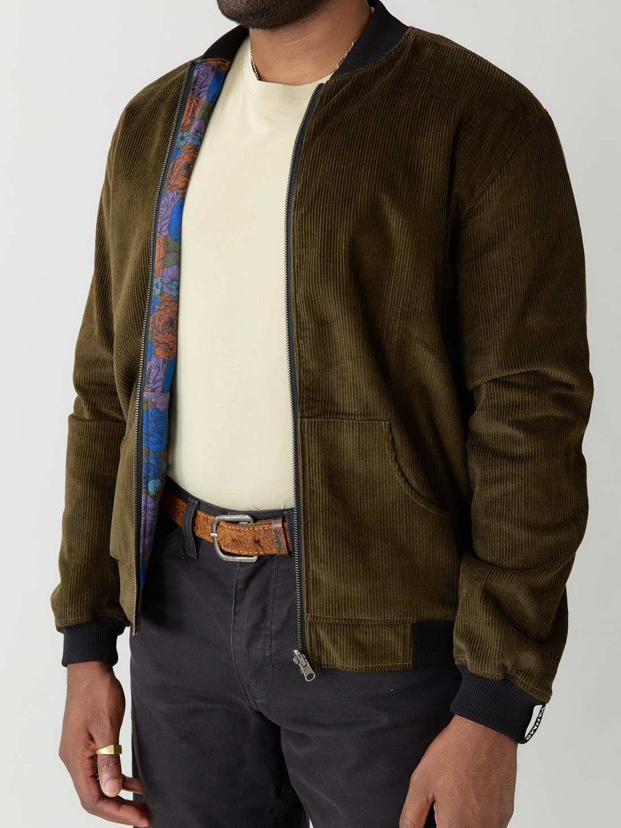 Oskar Reversible Bomber Jacket Bloom/Olive
