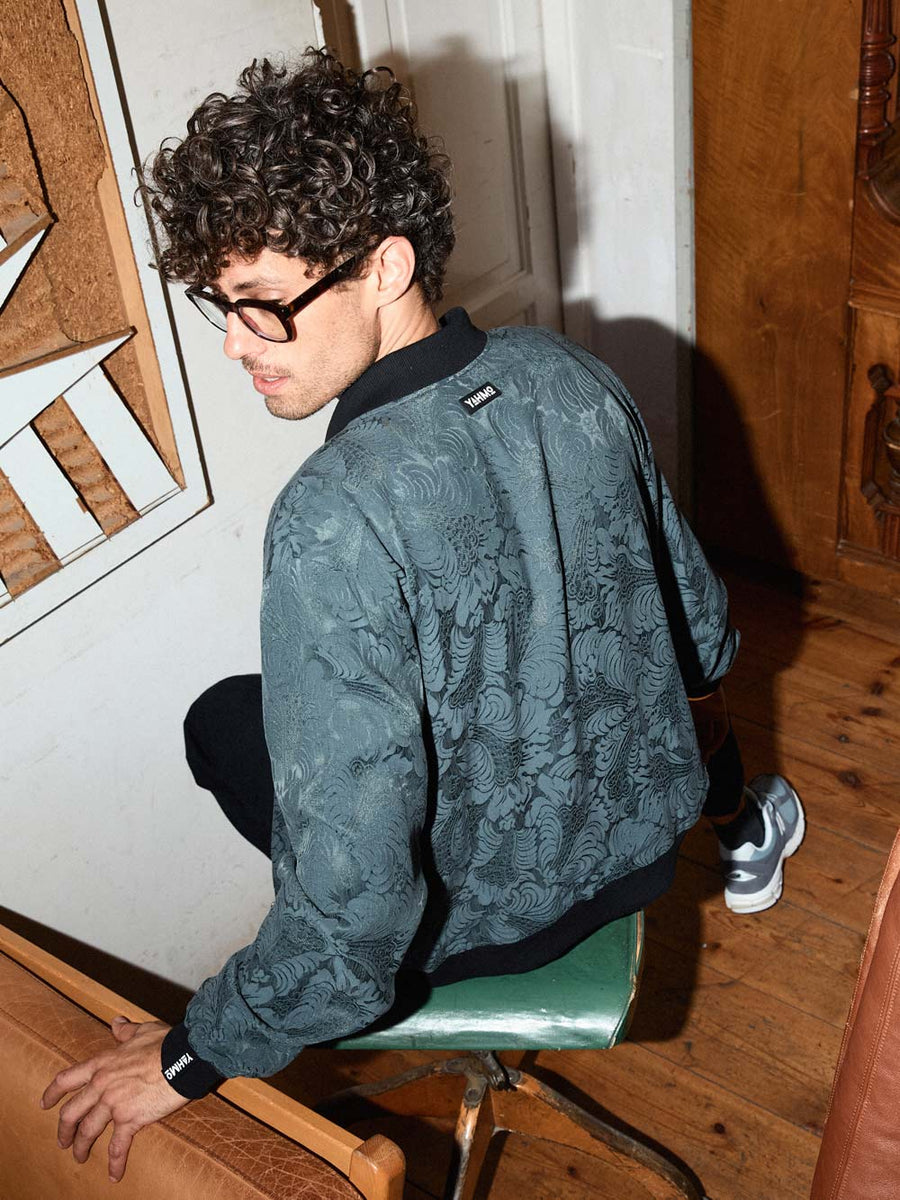 Laslo Reversible Bomber Jacket Eclipse/Black