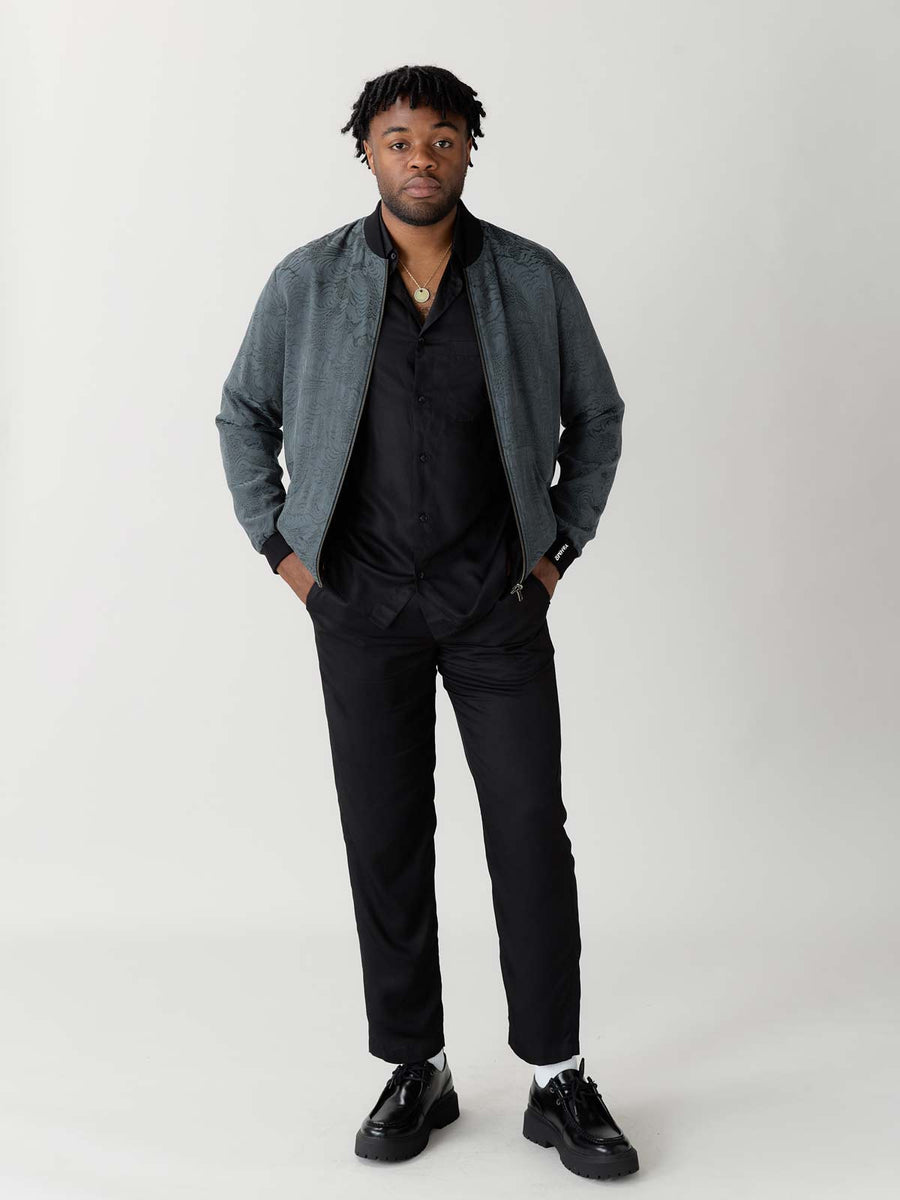 Laslo Reversible Bomber Jacket Eclipse/Black