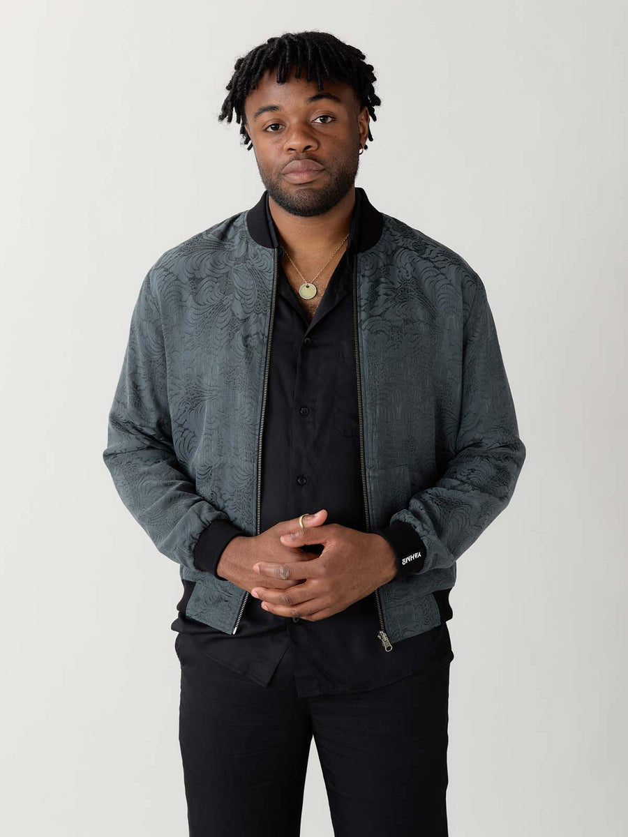 Laslo Reversible Bomber Jacket Eclipse/Black