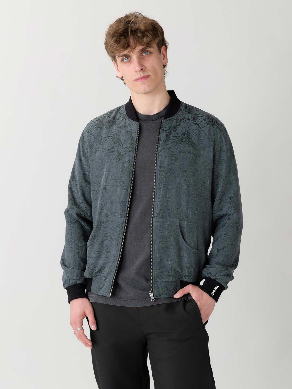 Laslo Reversible Bomber Jacket Eclipse/Black