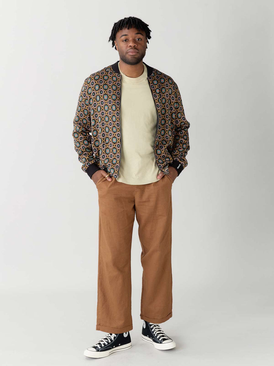 Laslo Reversible Bomber Jacket Kaleidoscope/Black