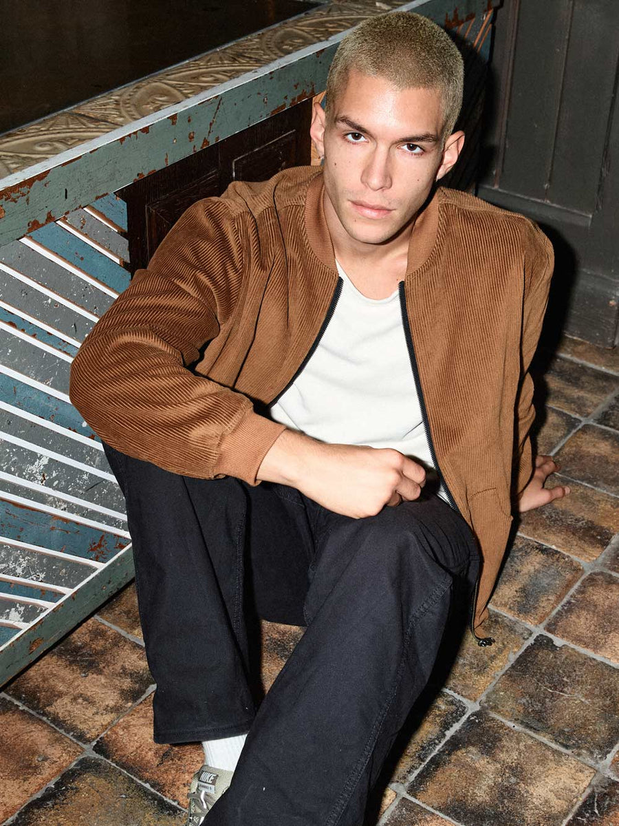 Oskar Reversible Bomber Jacket Masala/Caramel