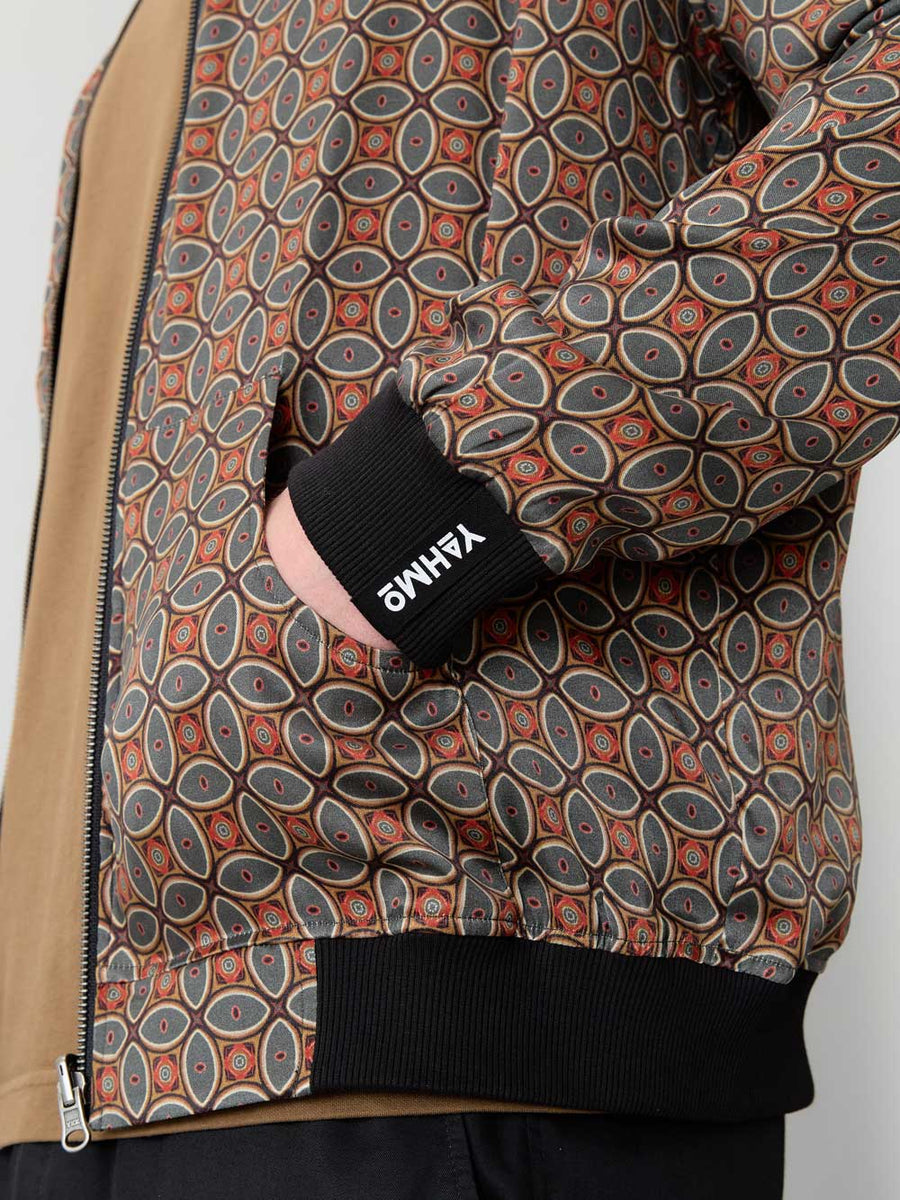 Laslo Reversible Bomber Jacket Nostalgia/Pine