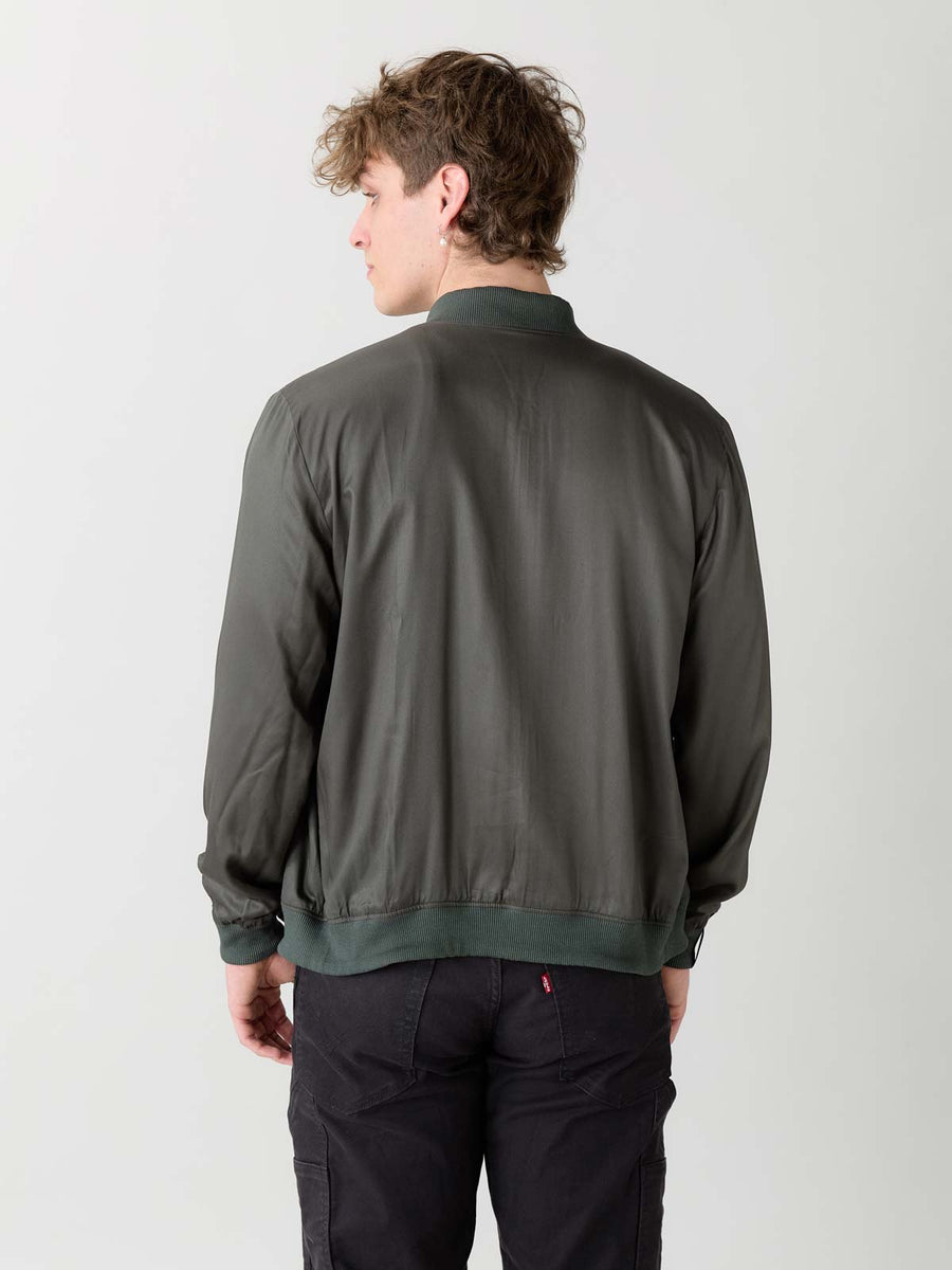 Laslo Reversible Bomber Jacket Nouveau/Pine