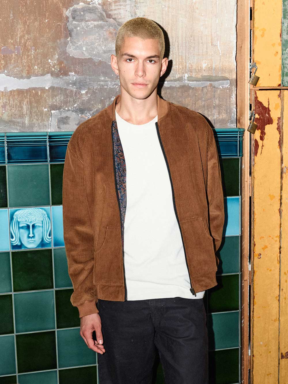 Oskar Wendejacke Paisley/Caramel