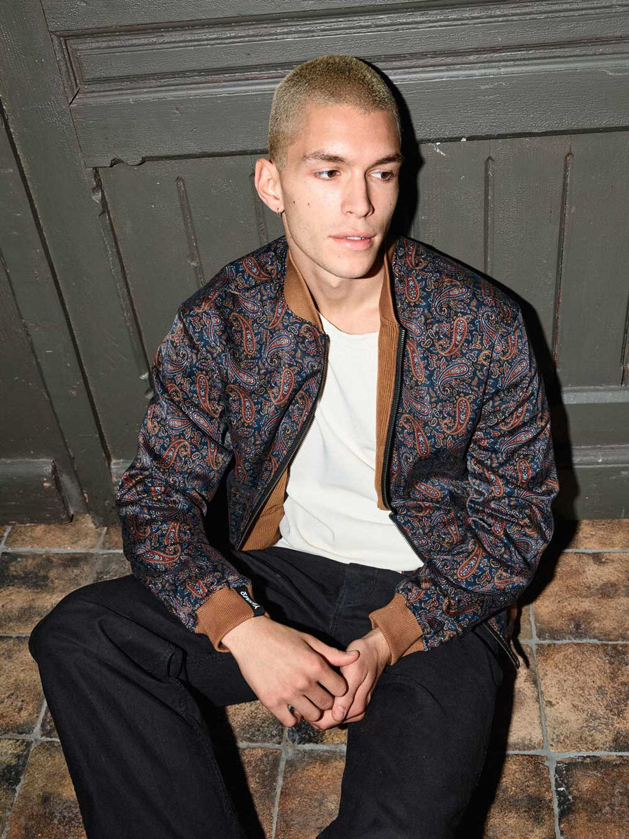 Oskar Reversible Bomber Jacket Paisley/Caramel