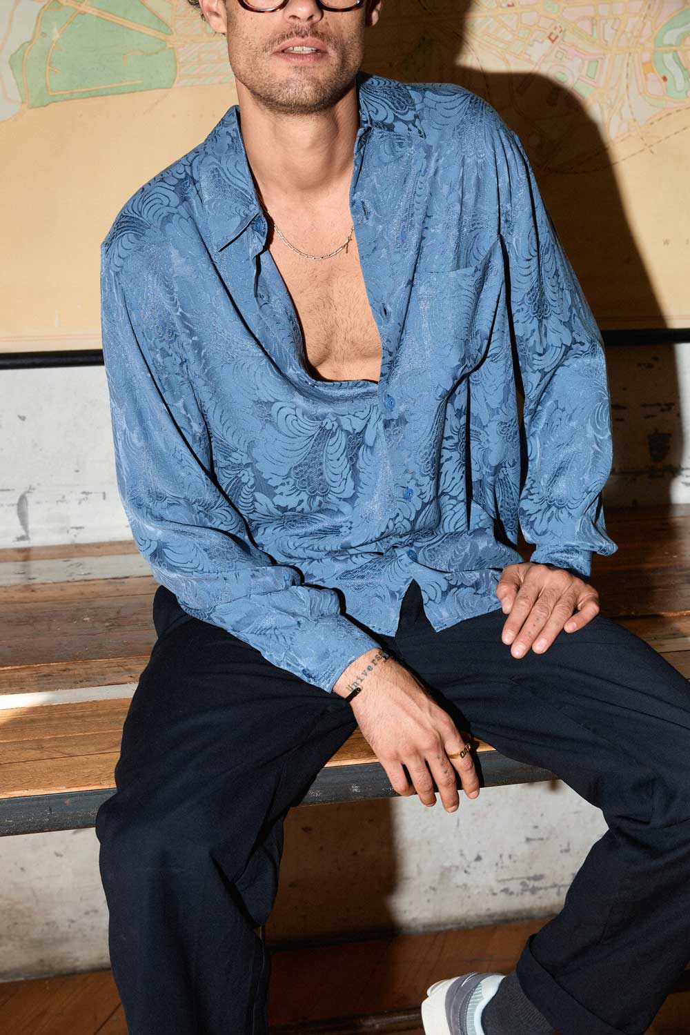 Hans Hemd Zen Indigo