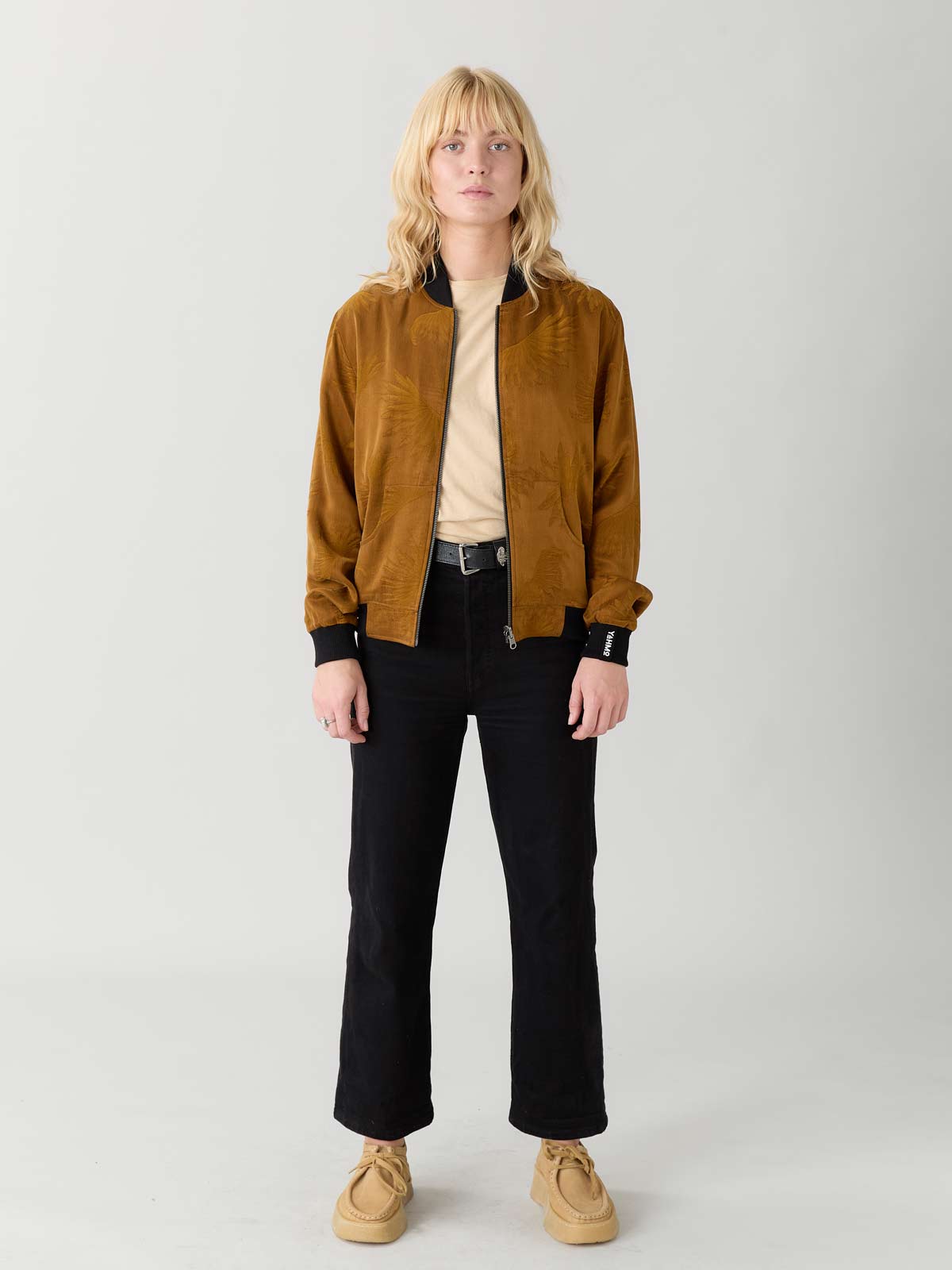 Ruth Reversible Bomber Jacket Sandalwood/Black
