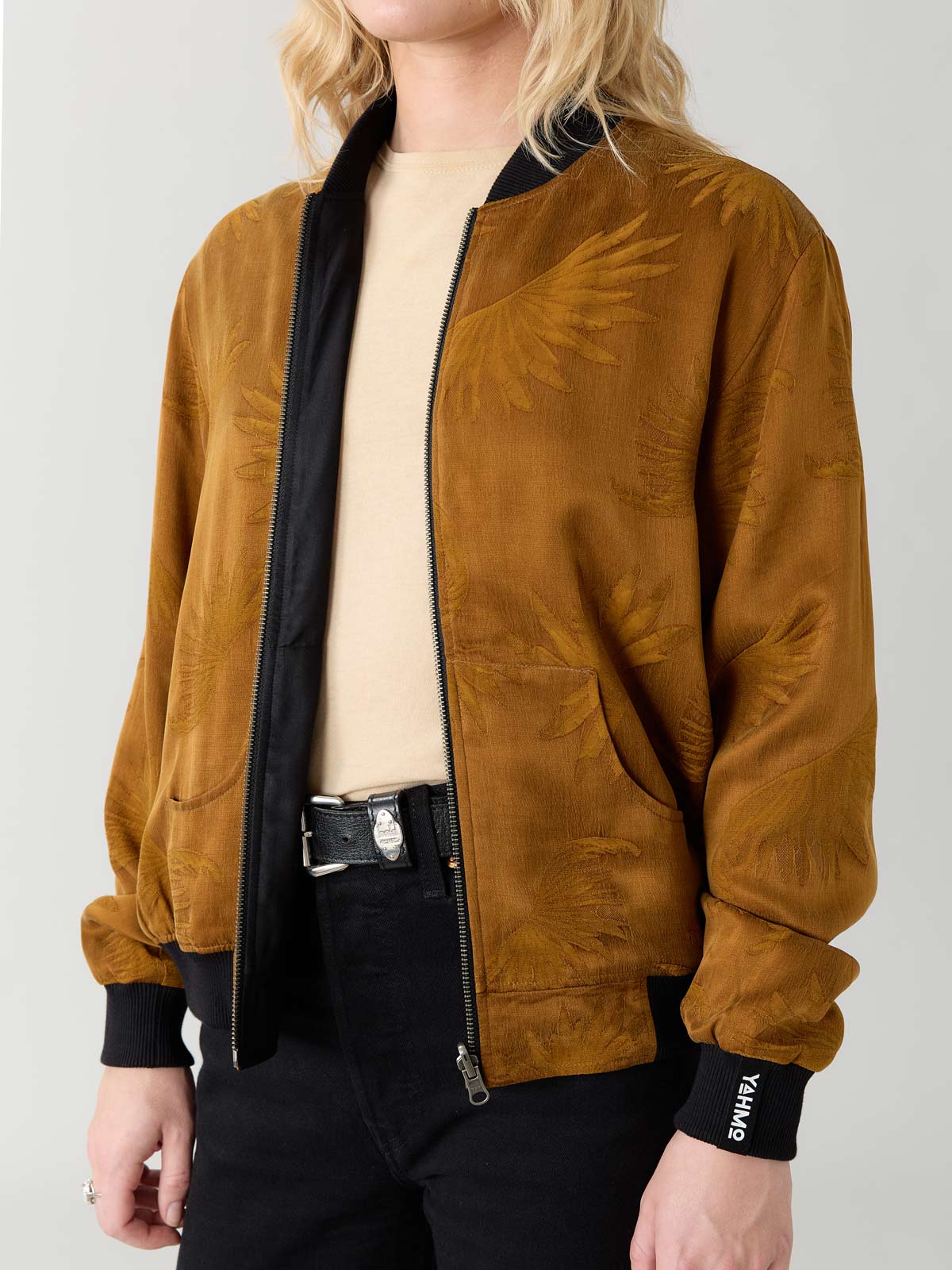 Ruth Reversible Bomber Jacket Sandalwood/Black