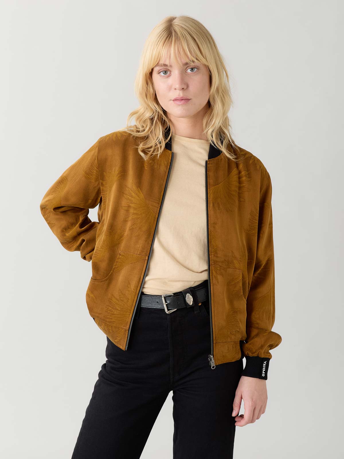 Ruth Reversible Bomber Jacket Sandalwood/Black