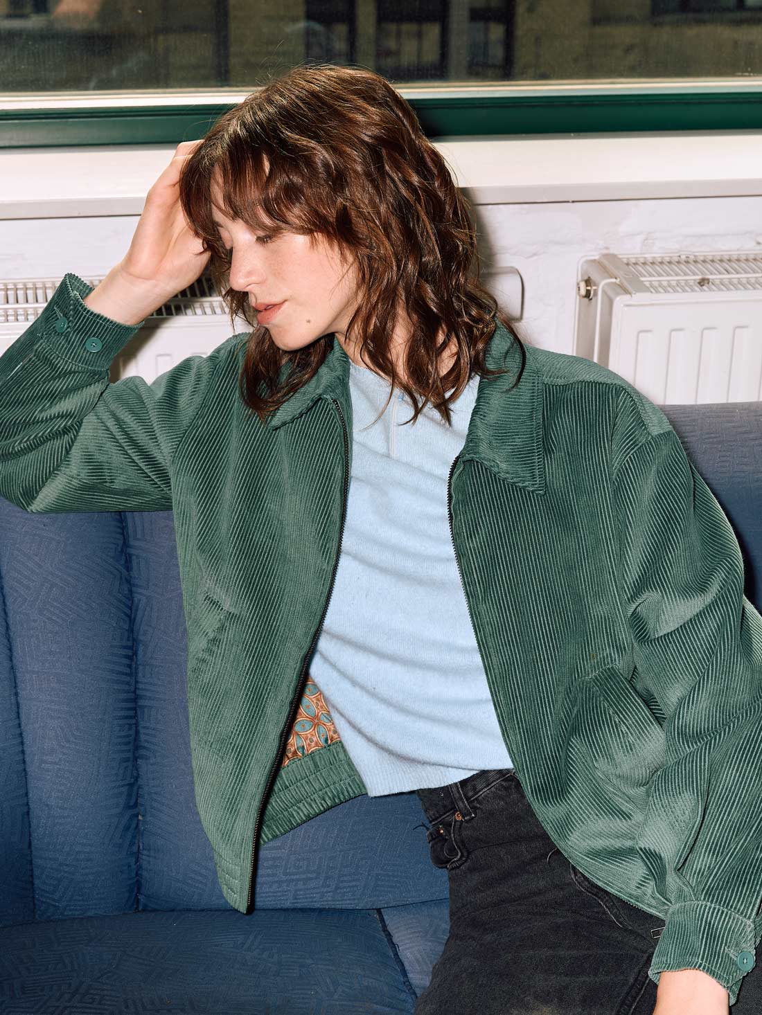 Silke Bomberjacke Teal