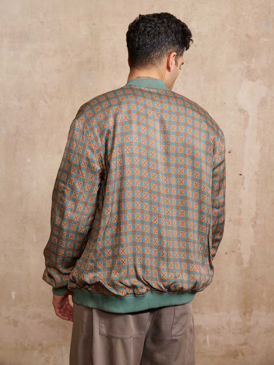 Oskar Reversible Bomber Jacket Atlas/Teal