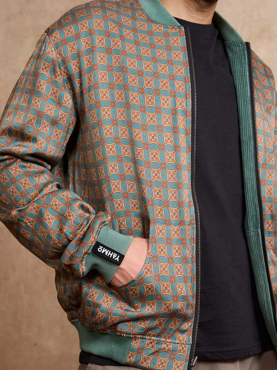 Oskar Reversible Bomber Jacket Atlas/Teal