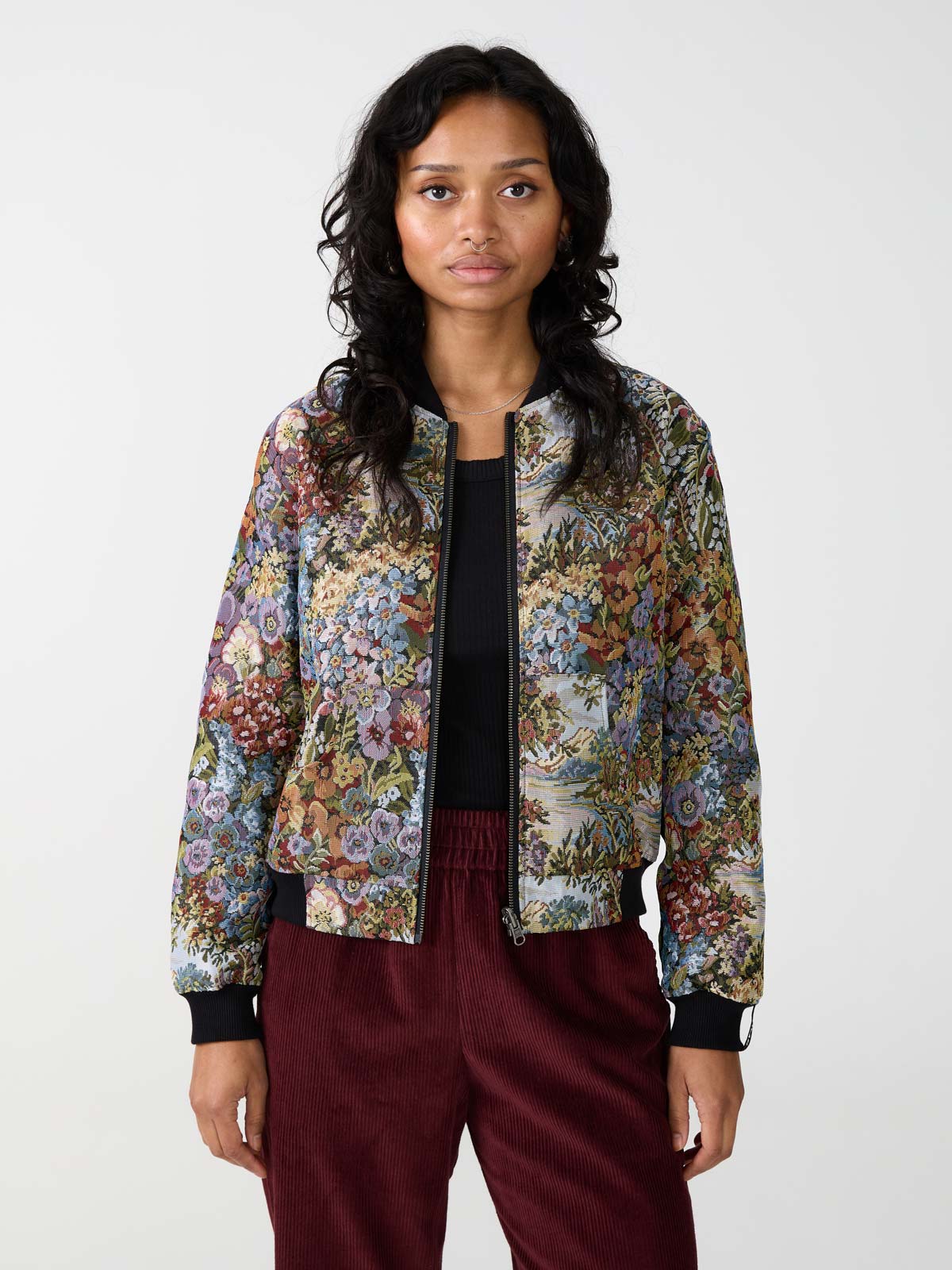 Berta Wendejacke Bouquet/Black