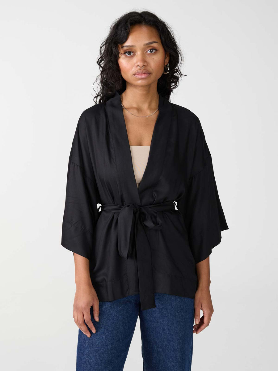 Gerda Kimono Schwarz