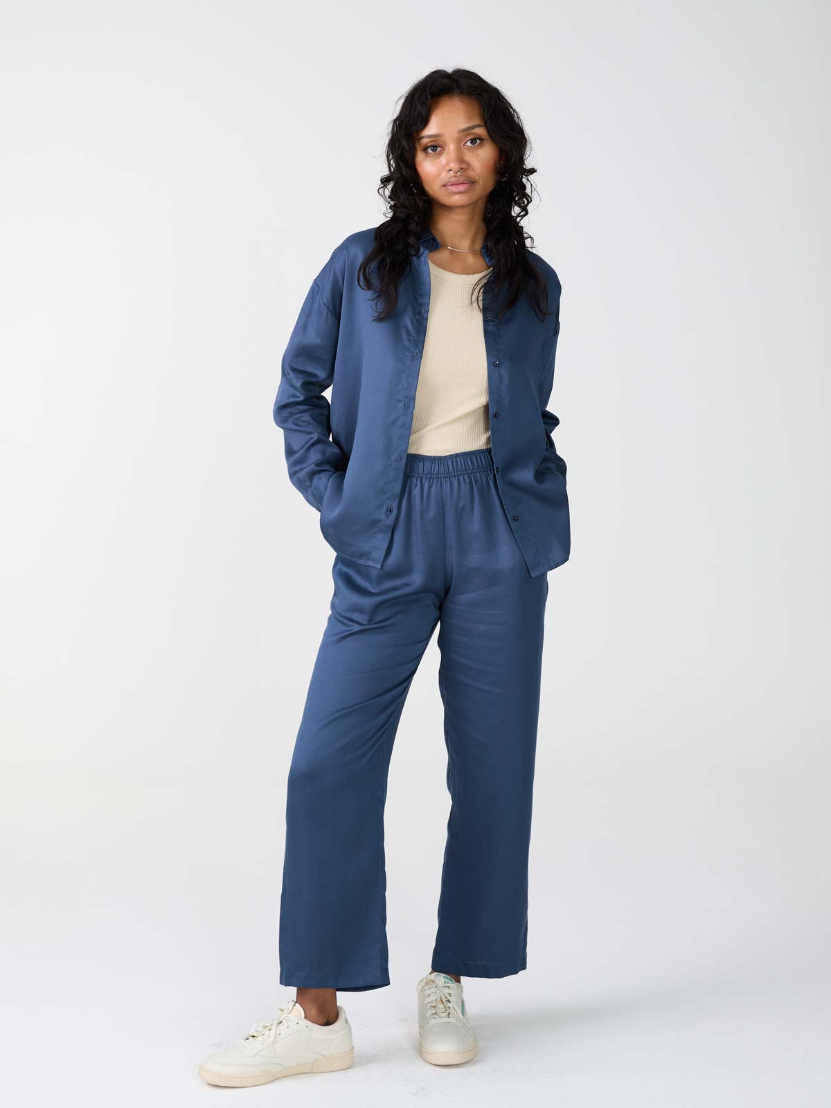 Mona Hemd Blau