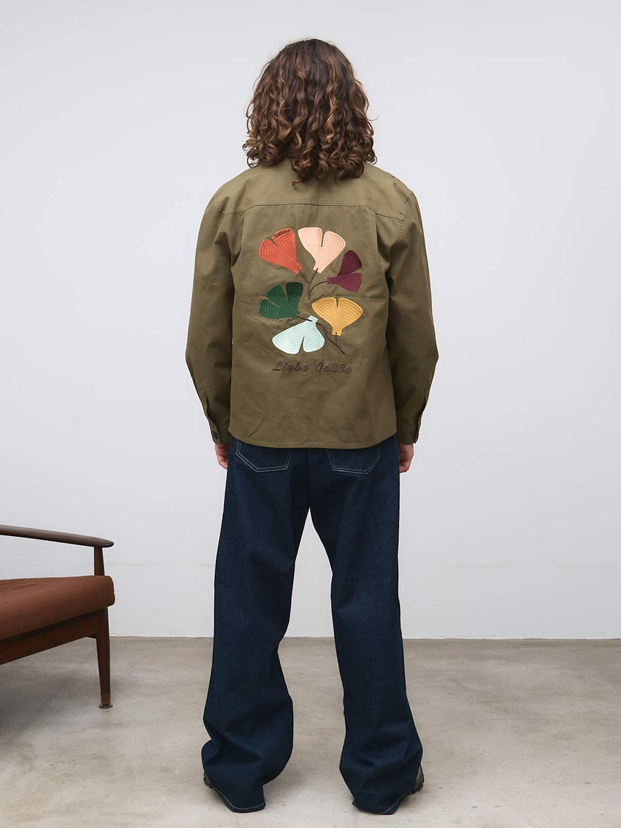 Fritz Embroidered Workwear Jacket Olive