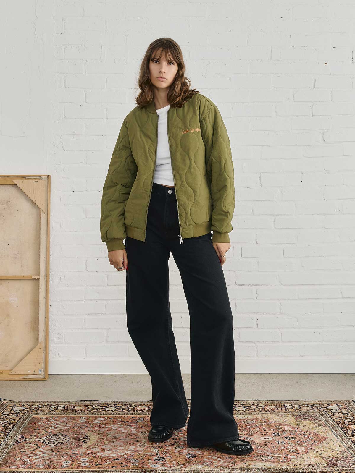 Trudi Quilted Bomber Jacket