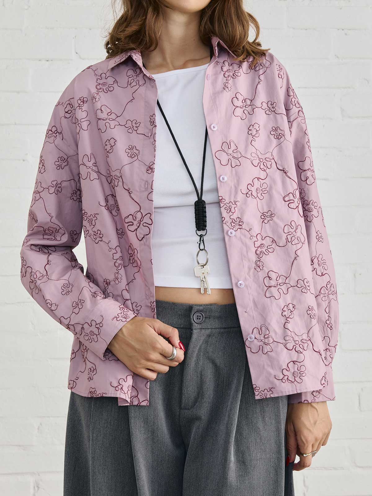 Mona Hemd Mauve
