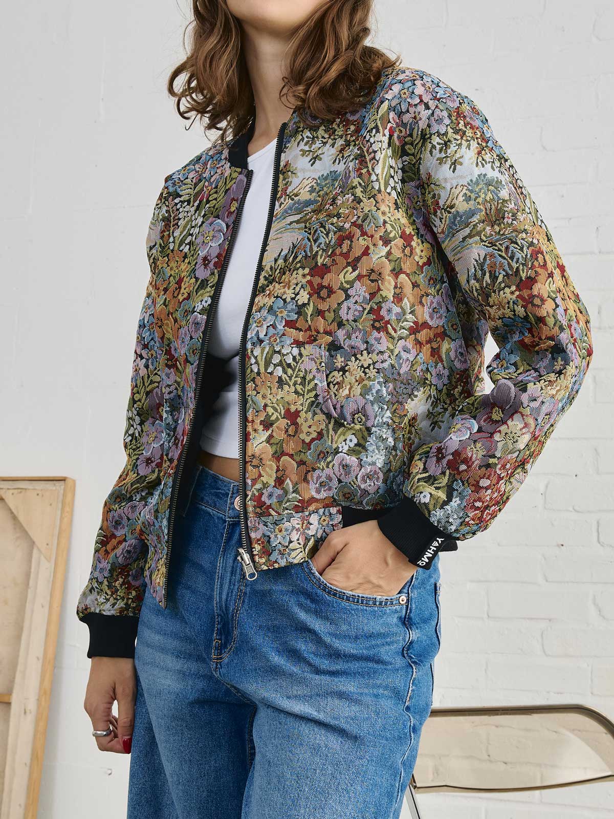 Berta Wendejacke Bouquet/Black
