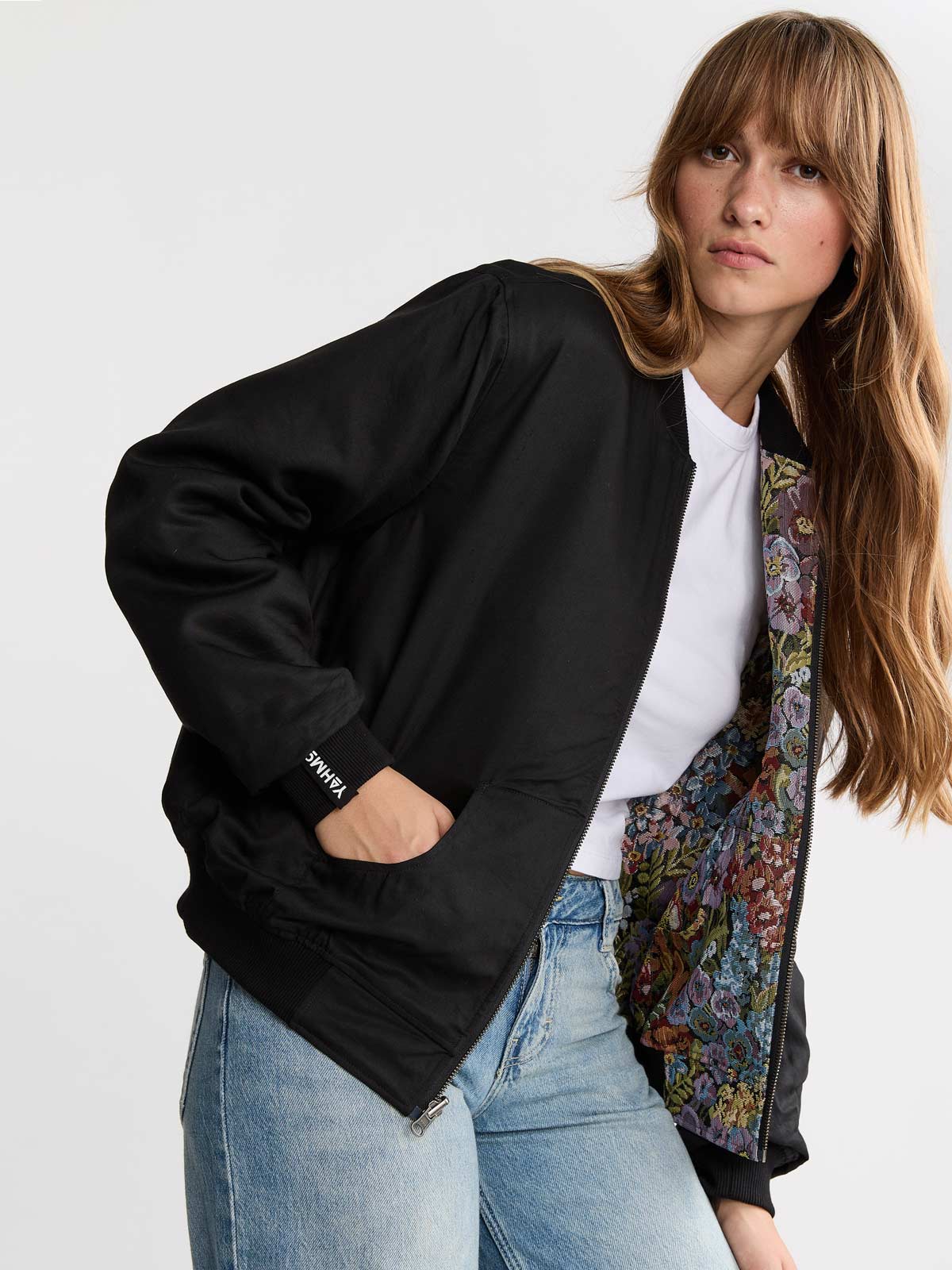 Berta Wendejacke Bouquet/Black