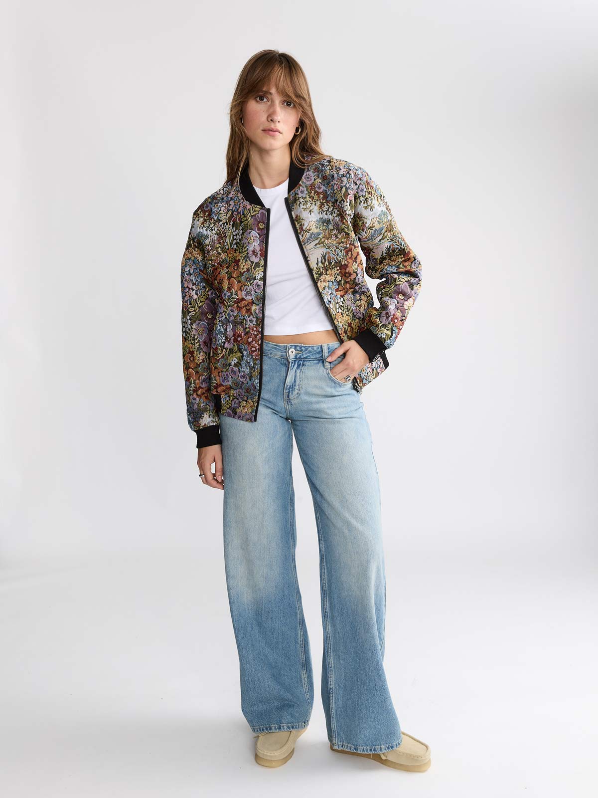 Berta Wendejacke Bouquet/Black