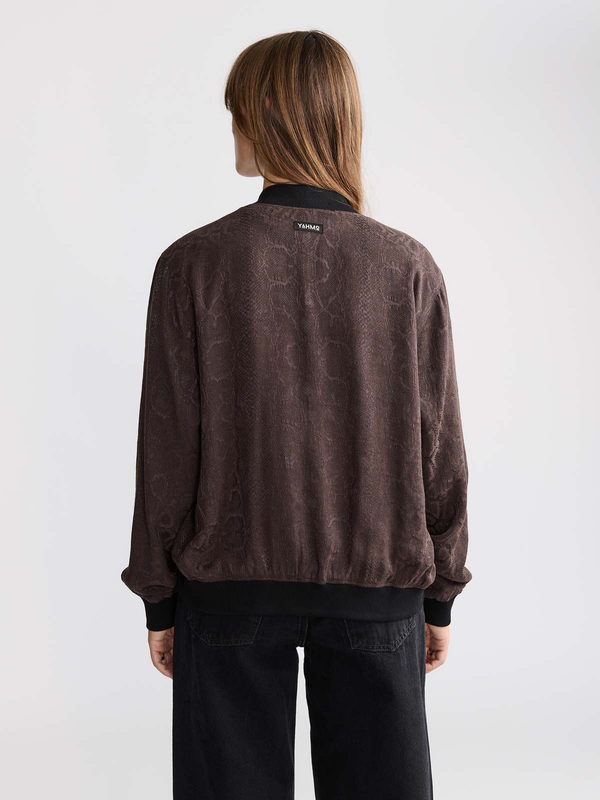Ruth Reversible Bomber Jacket Cobra/Black