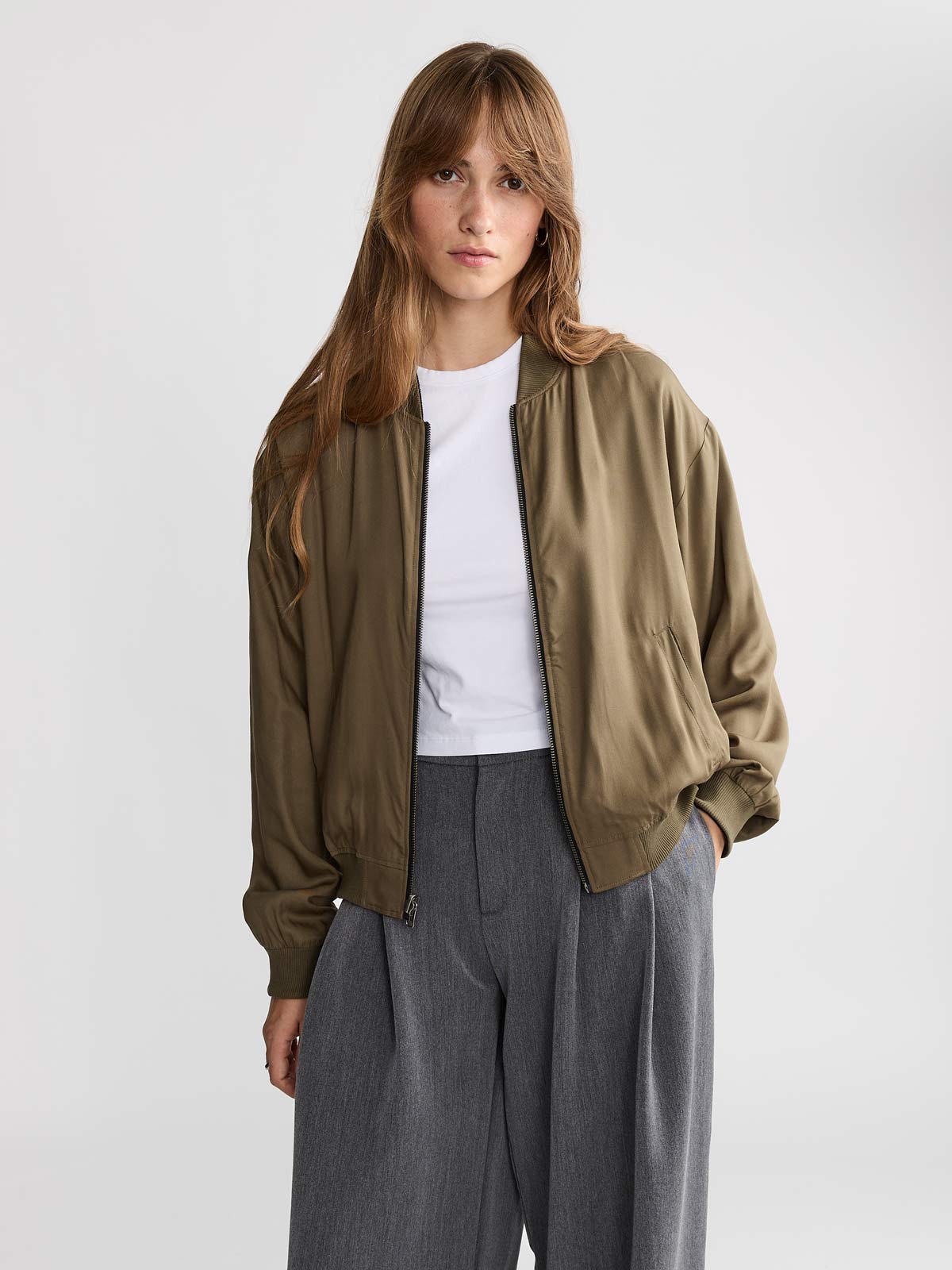 Lene Reversible Bomber Jacket Leo/Olive