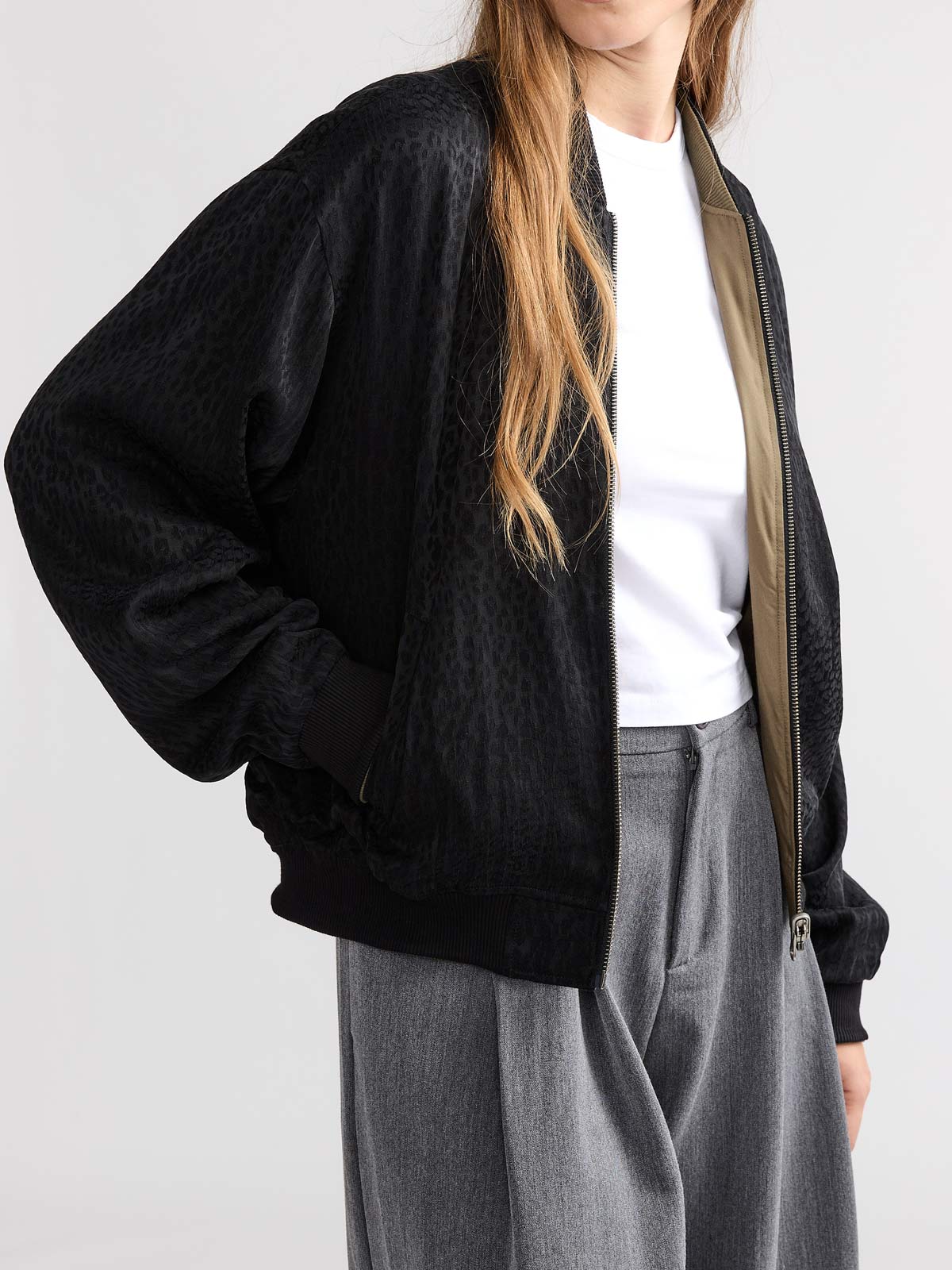 Lene Reversible Bomber Jacket Leo/Olive