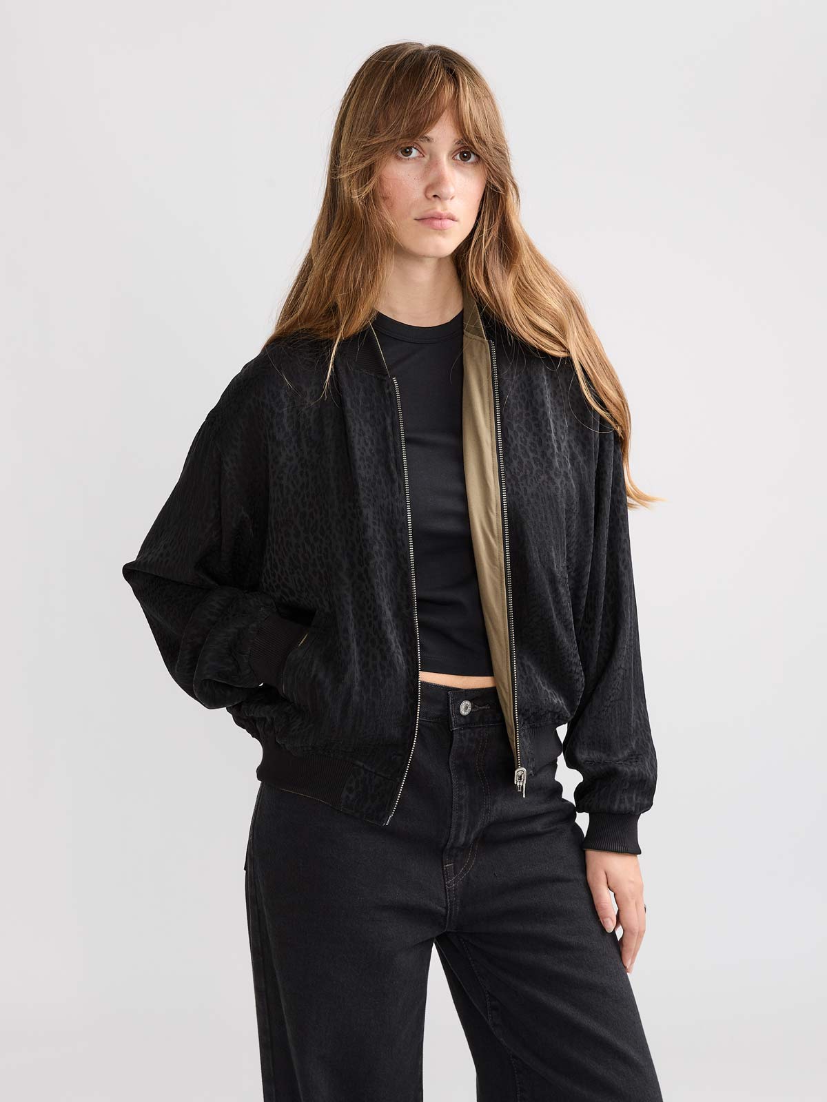 Lene Reversible Bomber Jacket Leo/Olive