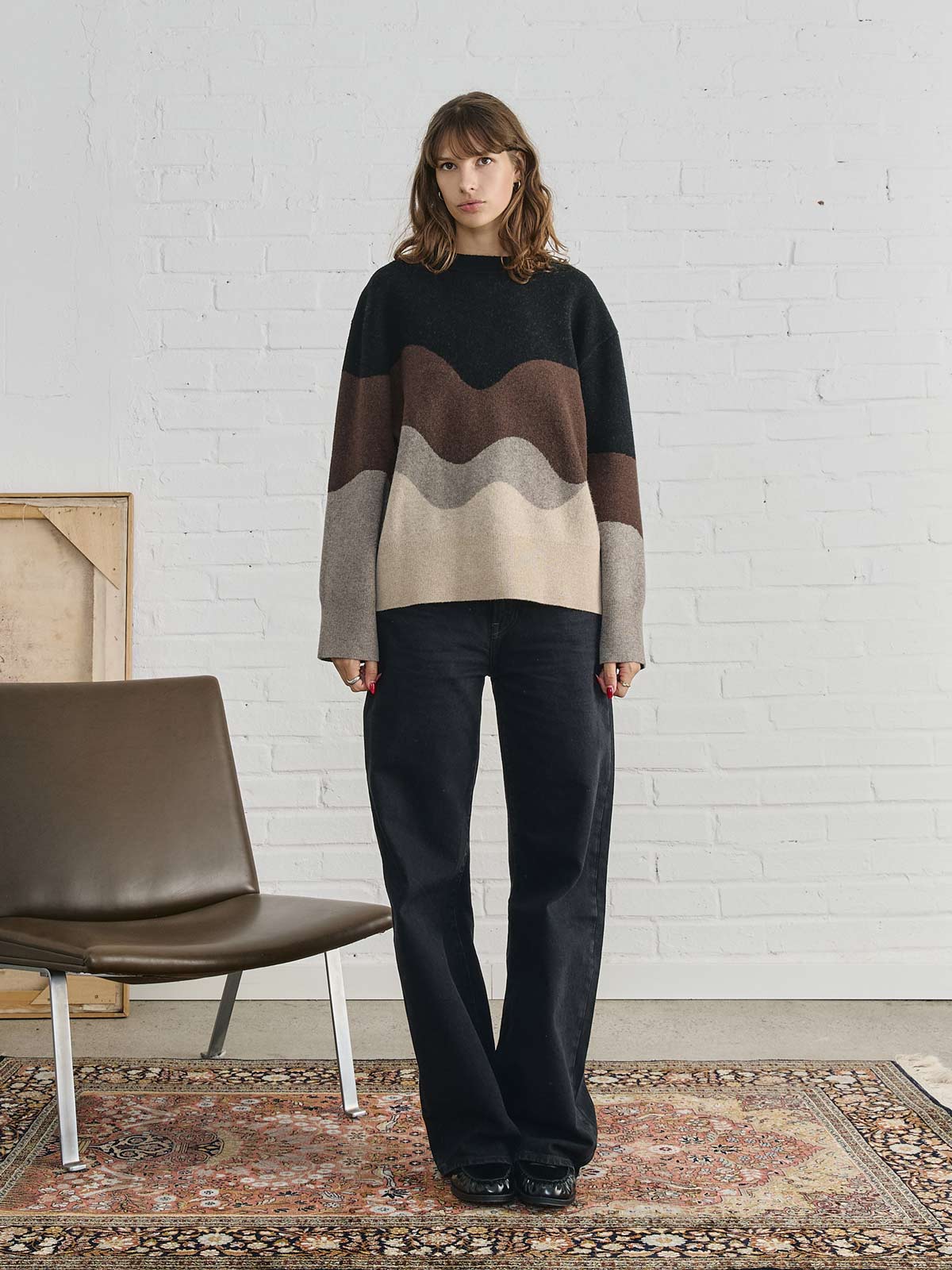 Lani Oversized Knit Sweater Sandstone