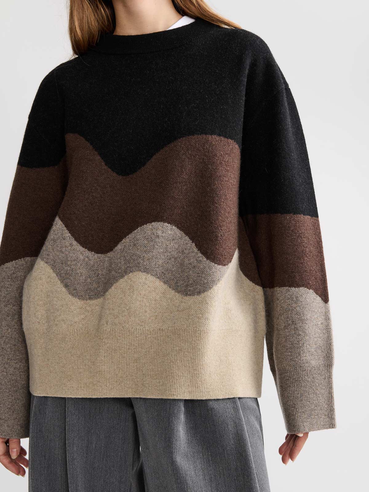 Lani Oversized Knit Sweater Sandstone