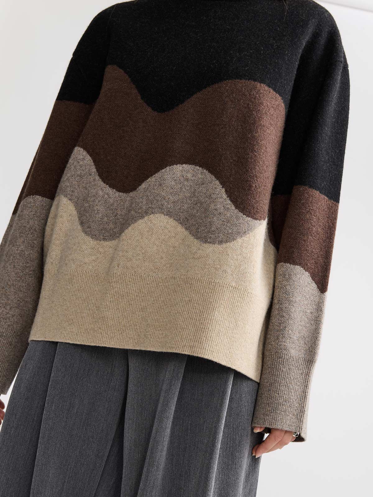 Lani Oversized Knit Sweater Sandstone