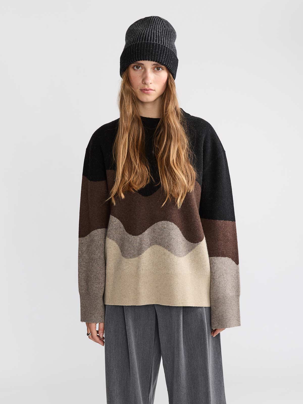 Lani Oversized Knit Sweater Sandstone