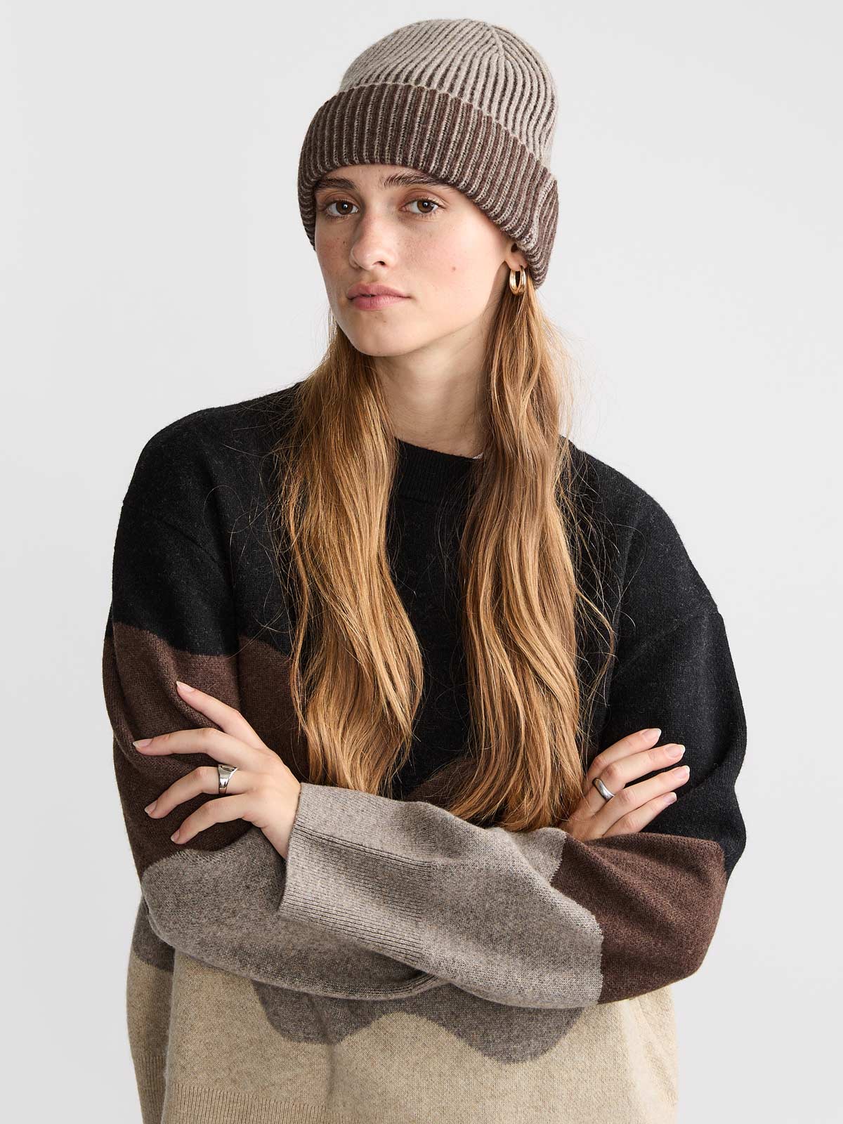 Lani Oversized Knit Sweater Sandstone