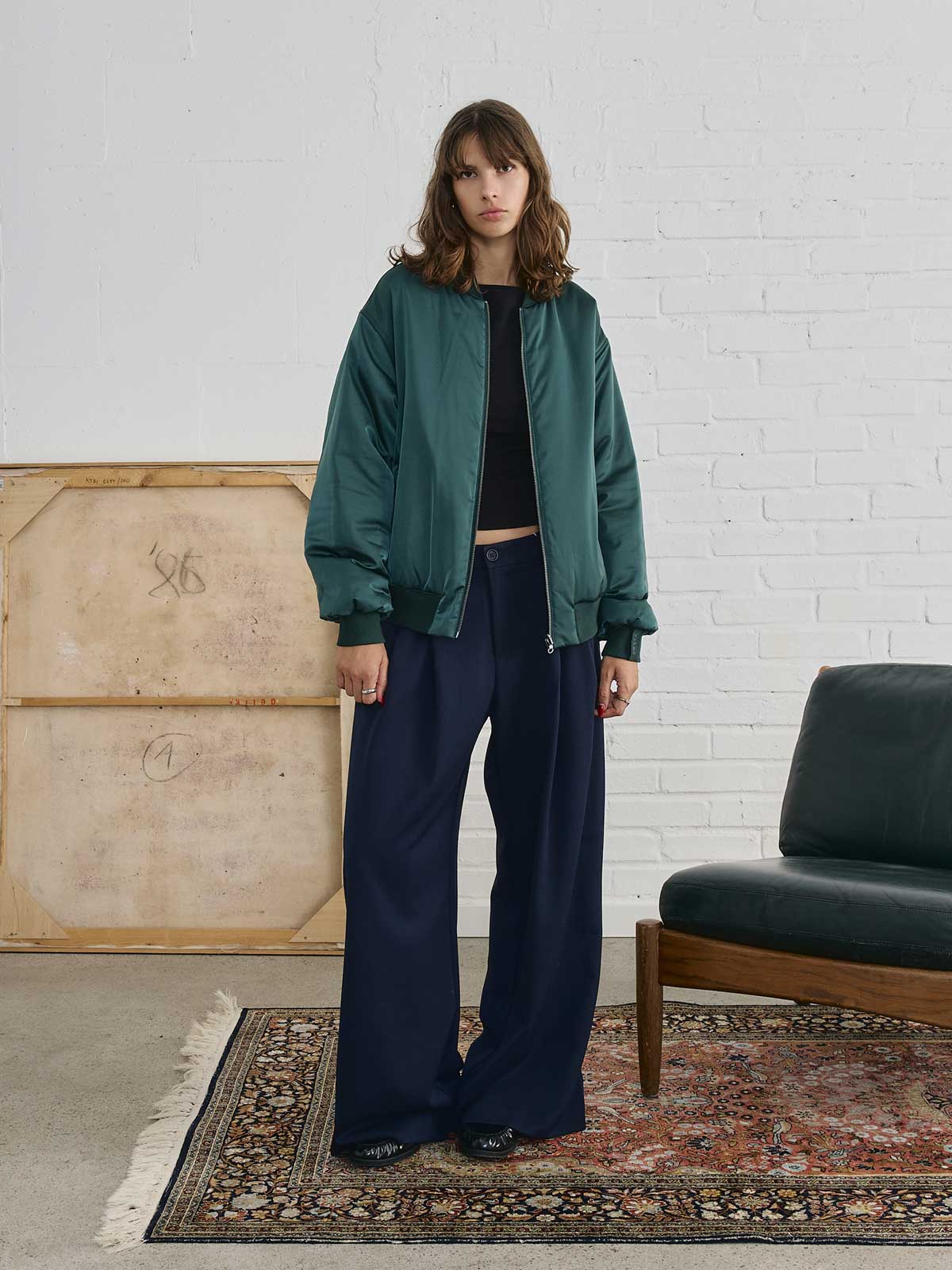 Grete Reversible Bomber Shadow/Petrol