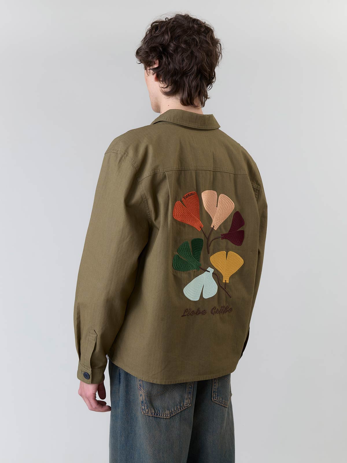 Fritz Embroidered Workwear Jacket Olive