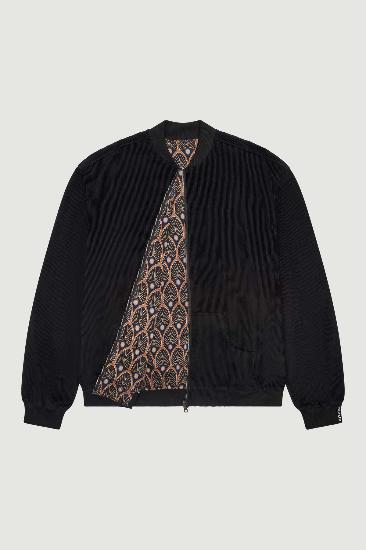 metropolis/black Reversible Bomber Corduroy