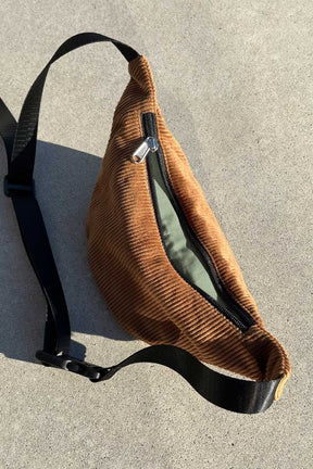 caramel Corduroy Bum Bag